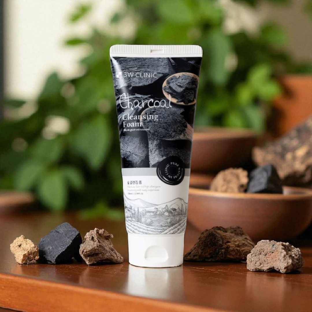 3W Clinic Charcoal Cleansing Foam